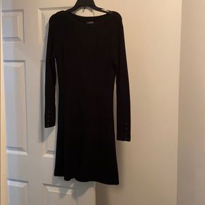Black sweater dress